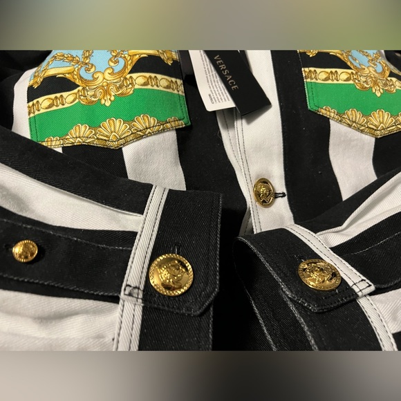 Versace black and white striped jacket - Picture 3 of 3